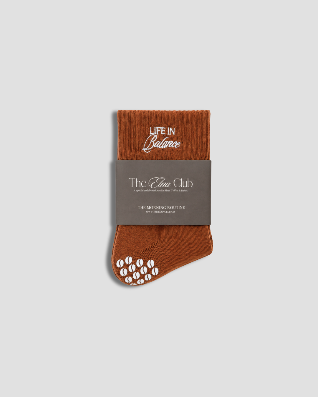 Grip Socks - Mocha Bean