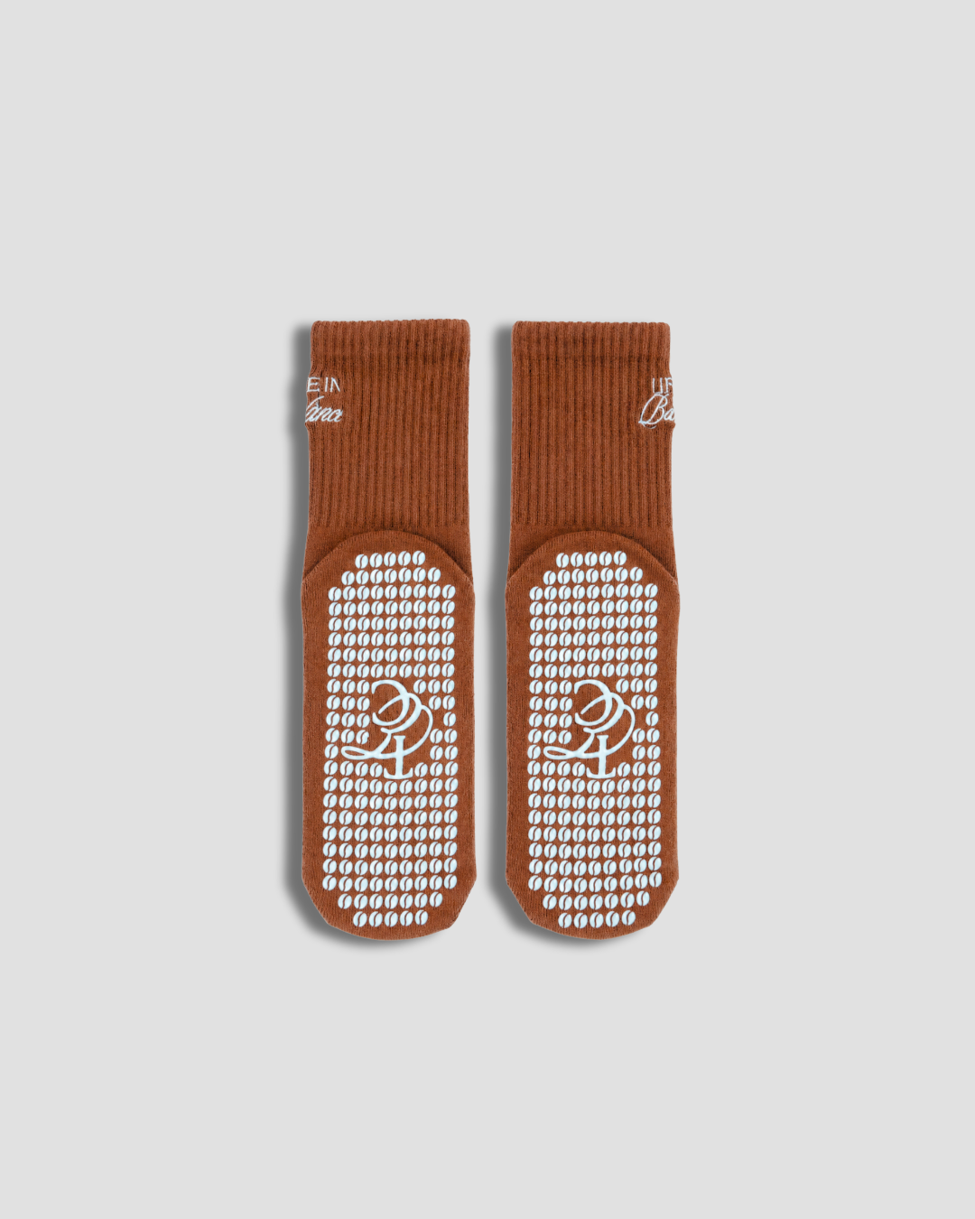 Grip Socks - Mocha Bean