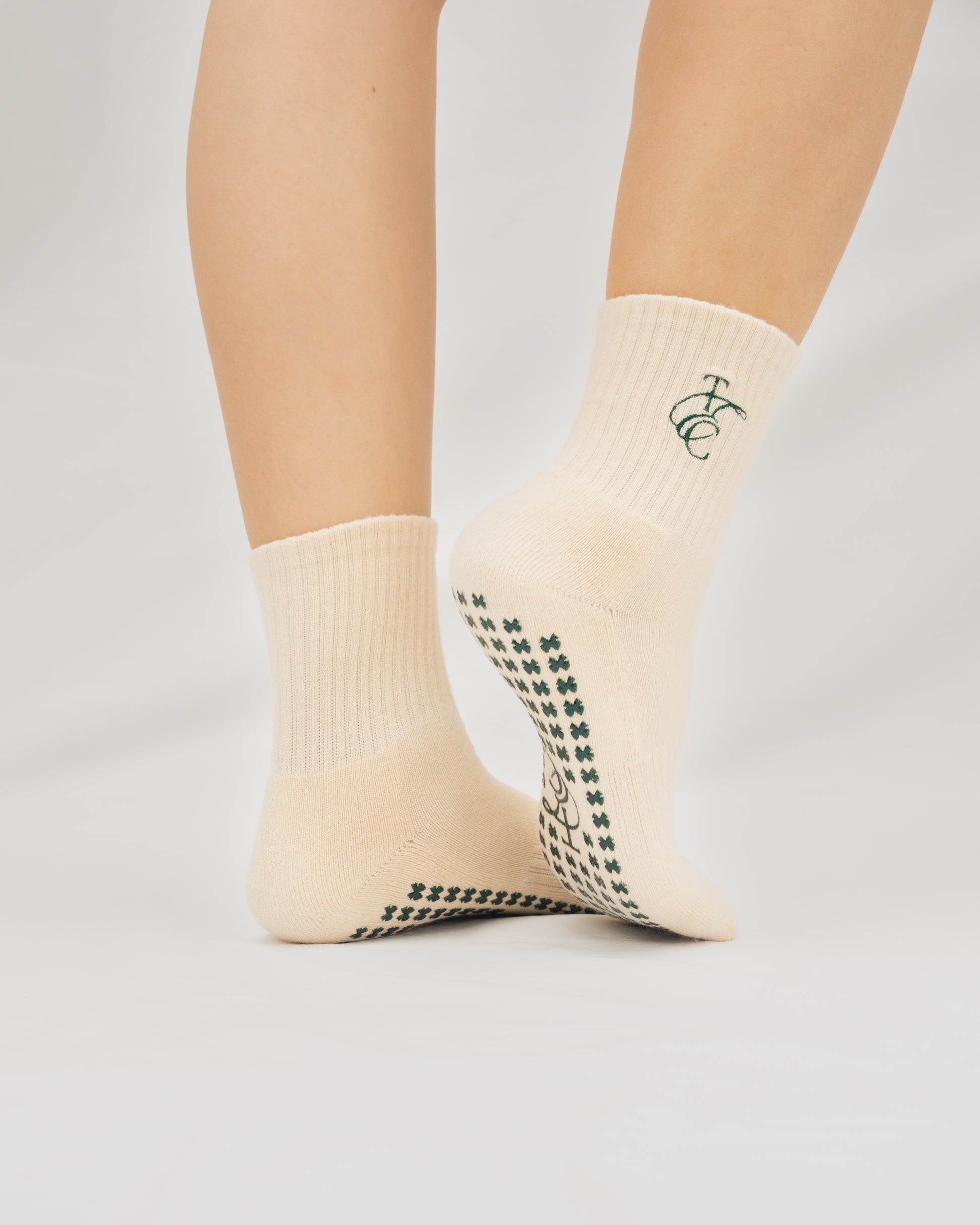Grip Socks - Whispered Lace