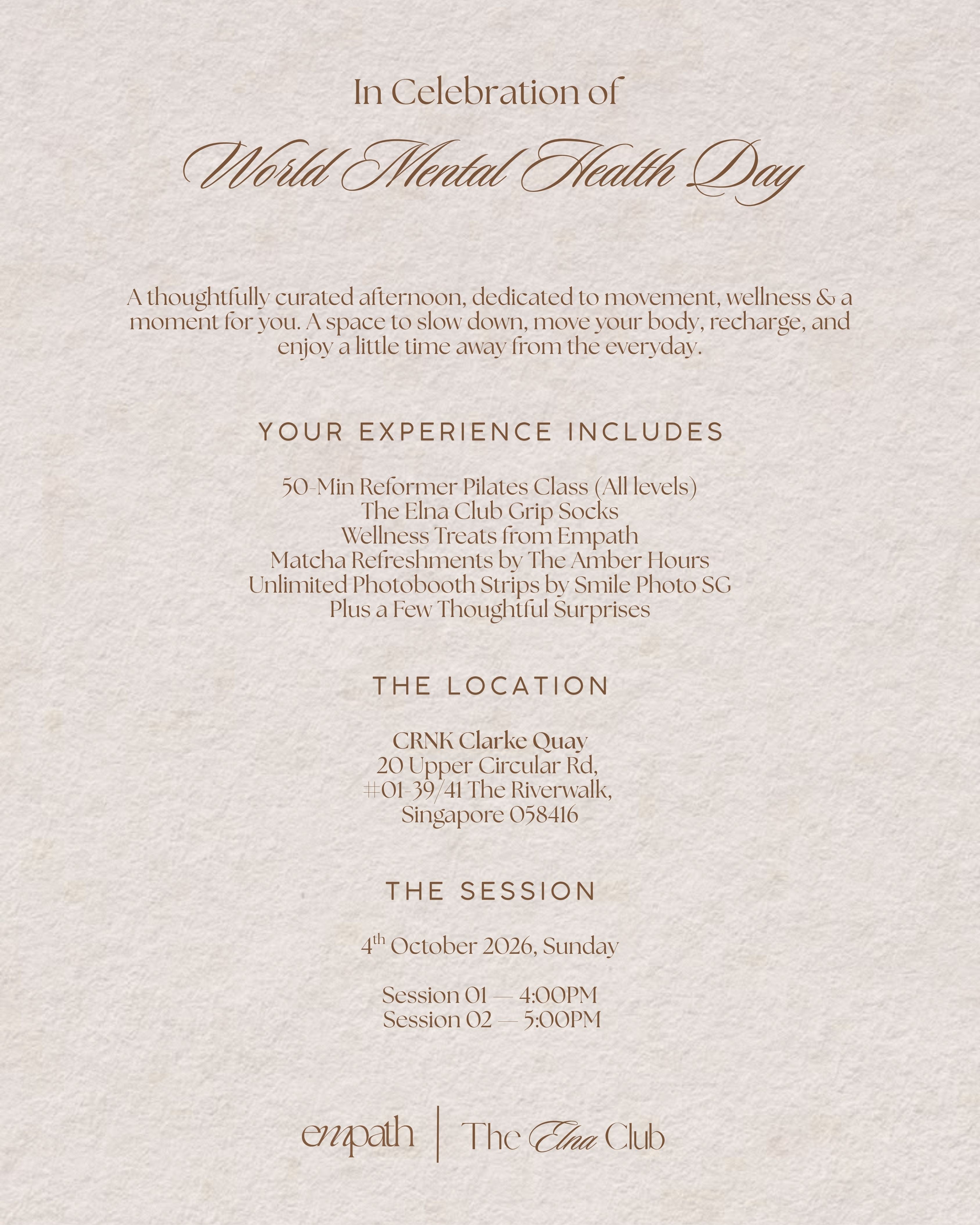 A Moment For You Community Event | TEC x Empath by Naomi Neo