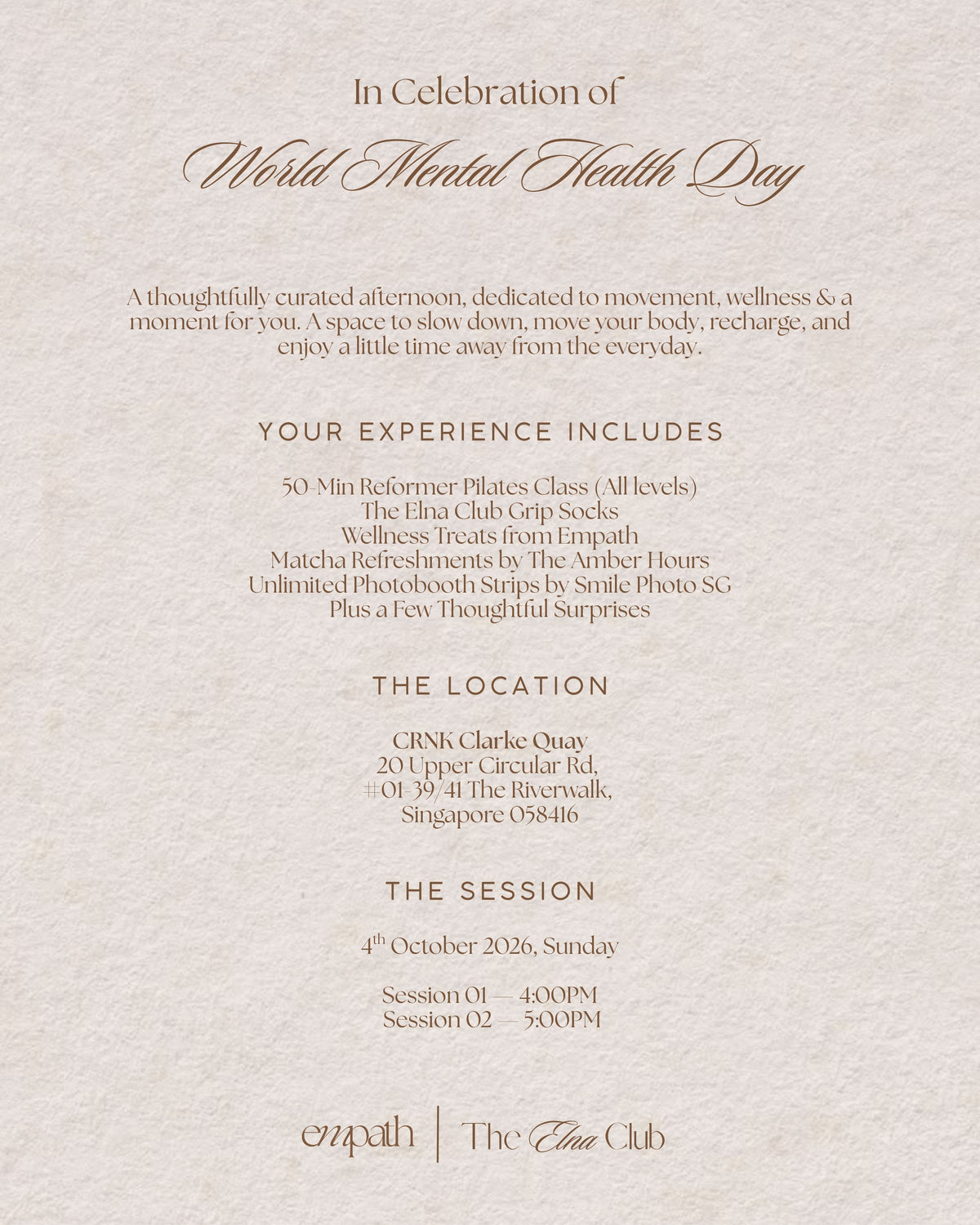 A Moment For You Community Event | TEC x Empath by Naomi Neo